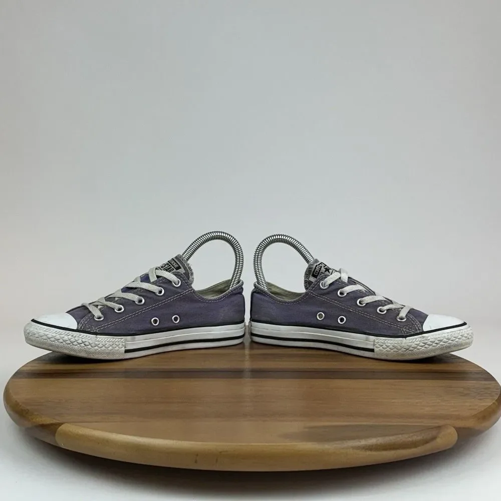 Big Kids Girls Converse Chuck All Star Purple Low Casual Sneakers Shoes Size 3 Y